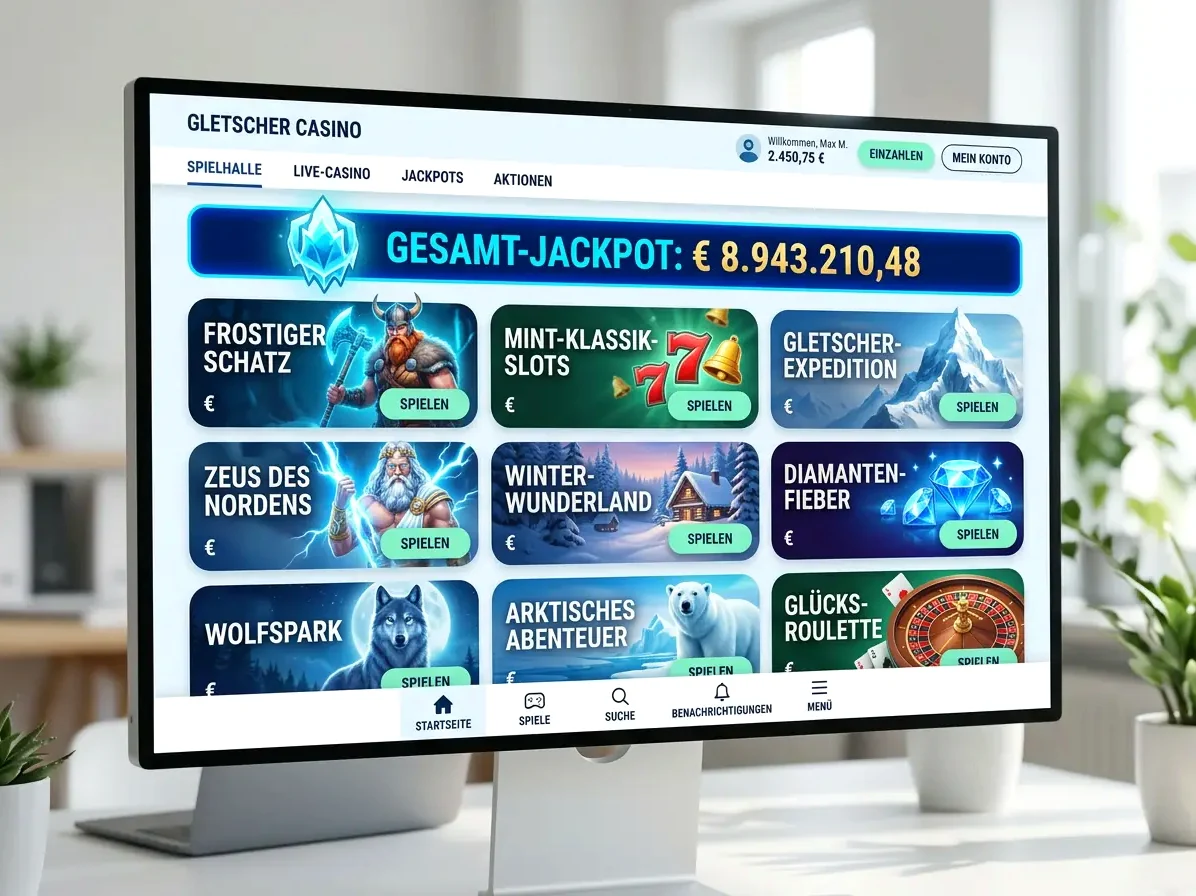 Startseite von Hashlucky mit Spielen und Aktionen